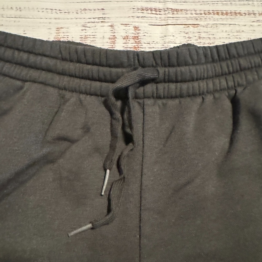 Adidas Sweat Shorts Black Activewear Striped Men's Size XL - Picture 2 of 12